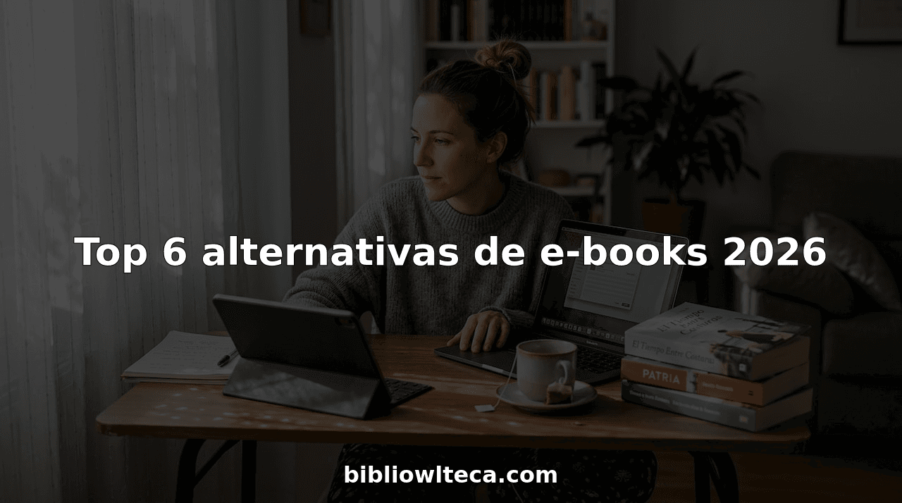 Top 6 alternativas de e-books 2026