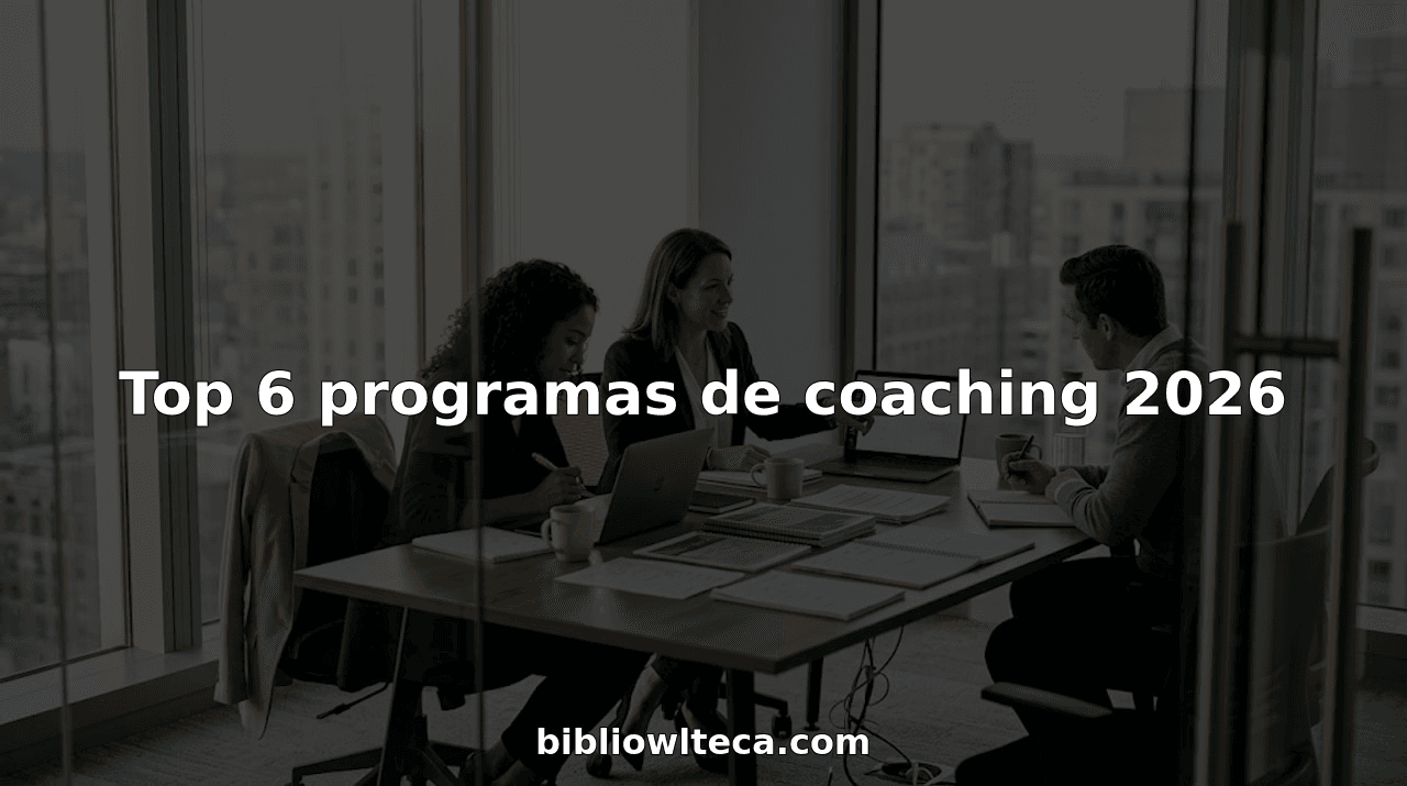 Top 6 programas de coaching 2026