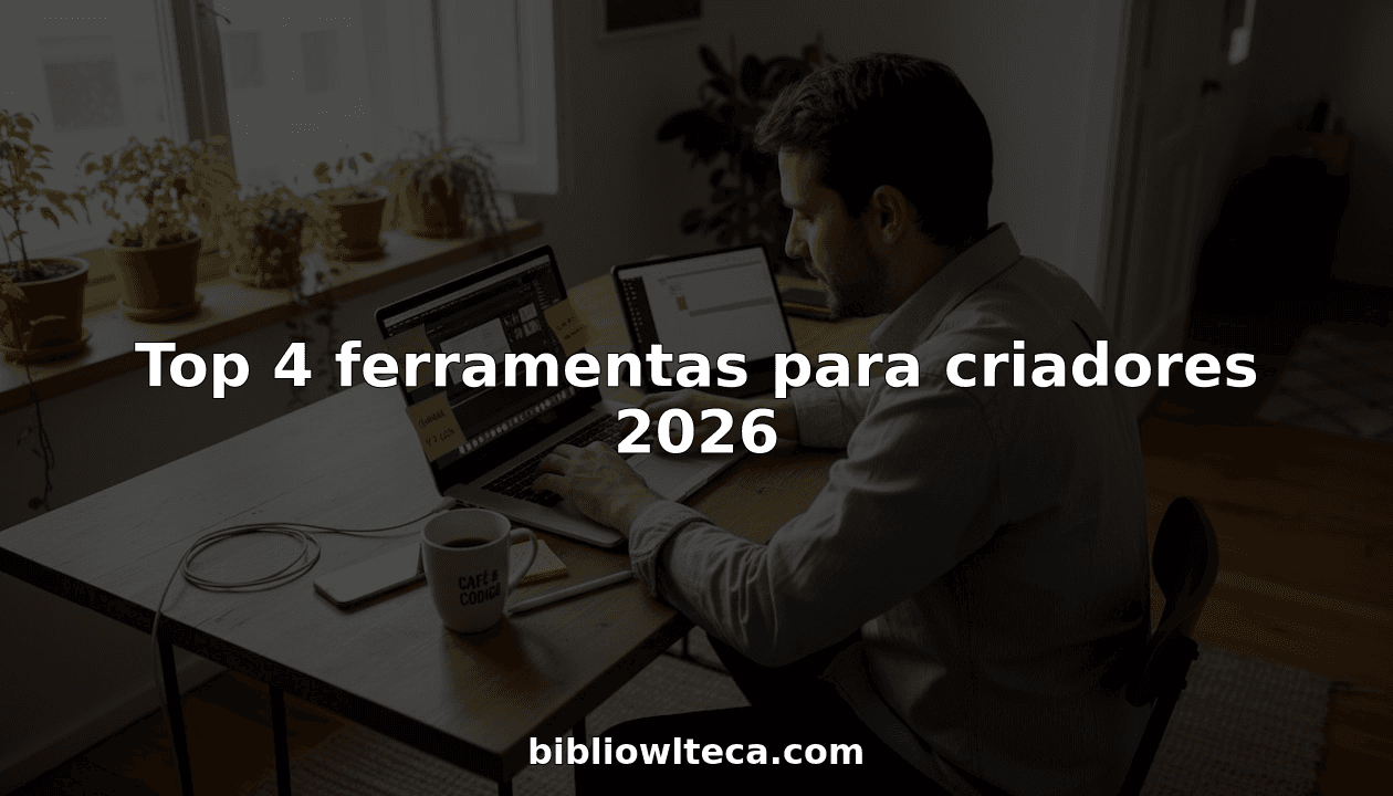 Top 4 ferramentas para criadores 2026