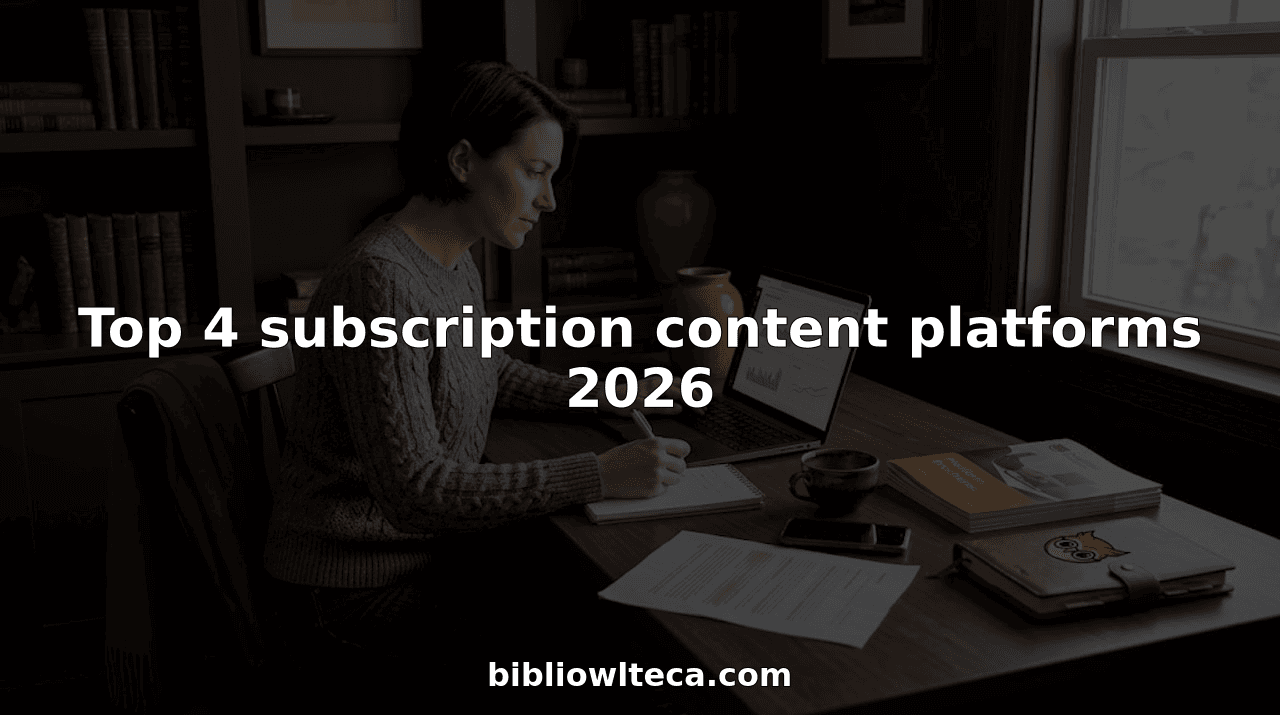 Top 4 subscription content platforms 2026