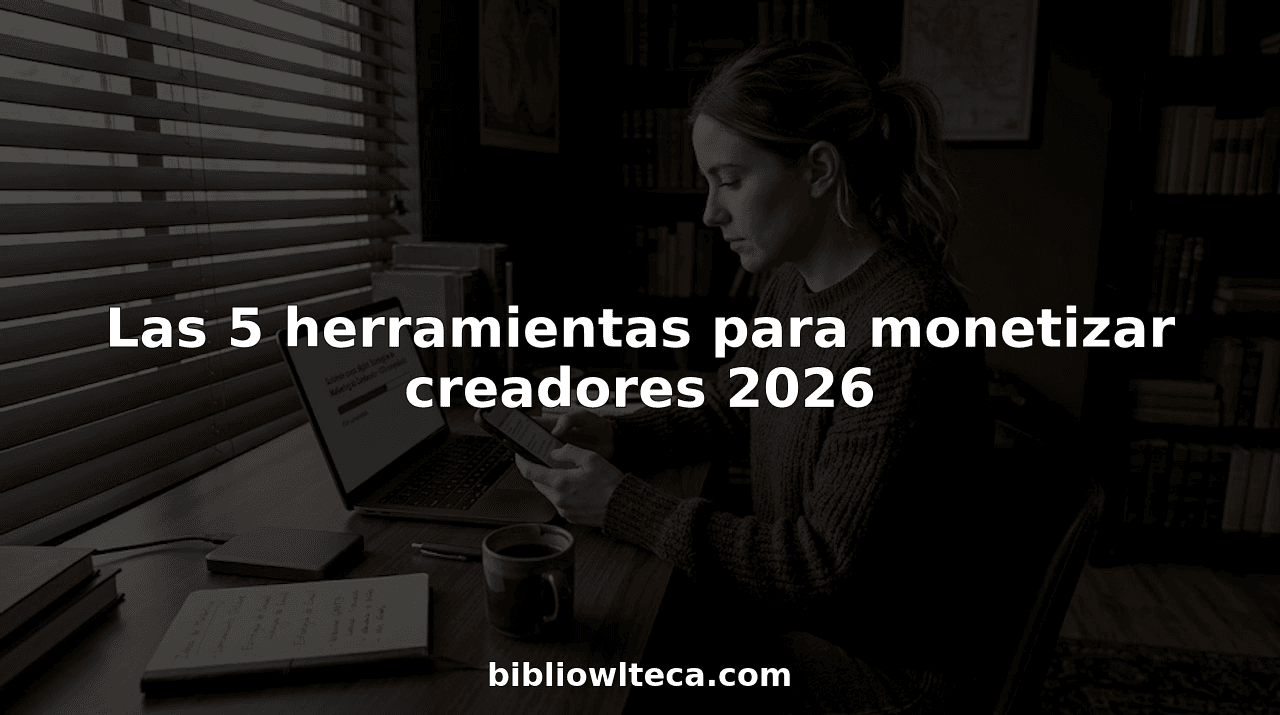 Las 5 herramientas para monetizar creadores 2026