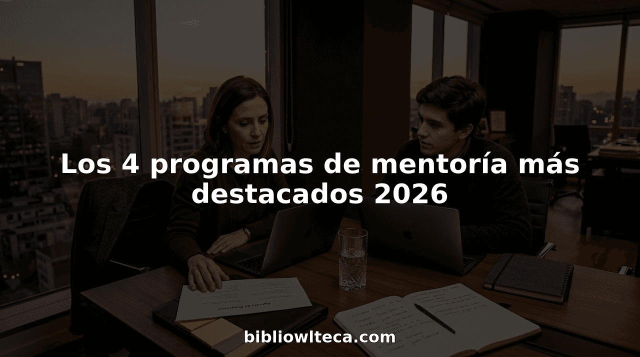 Los 4 programas de mentoría más destacados 2026