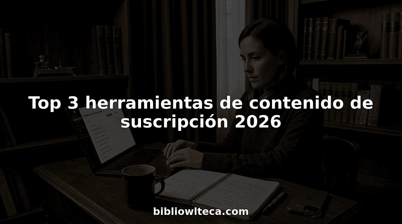 Top 3 herramientas de contenido de suscripción 2026