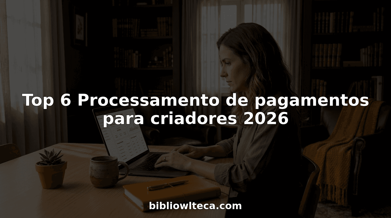 Top 6 Processamento de pagamentos para criadores 2026