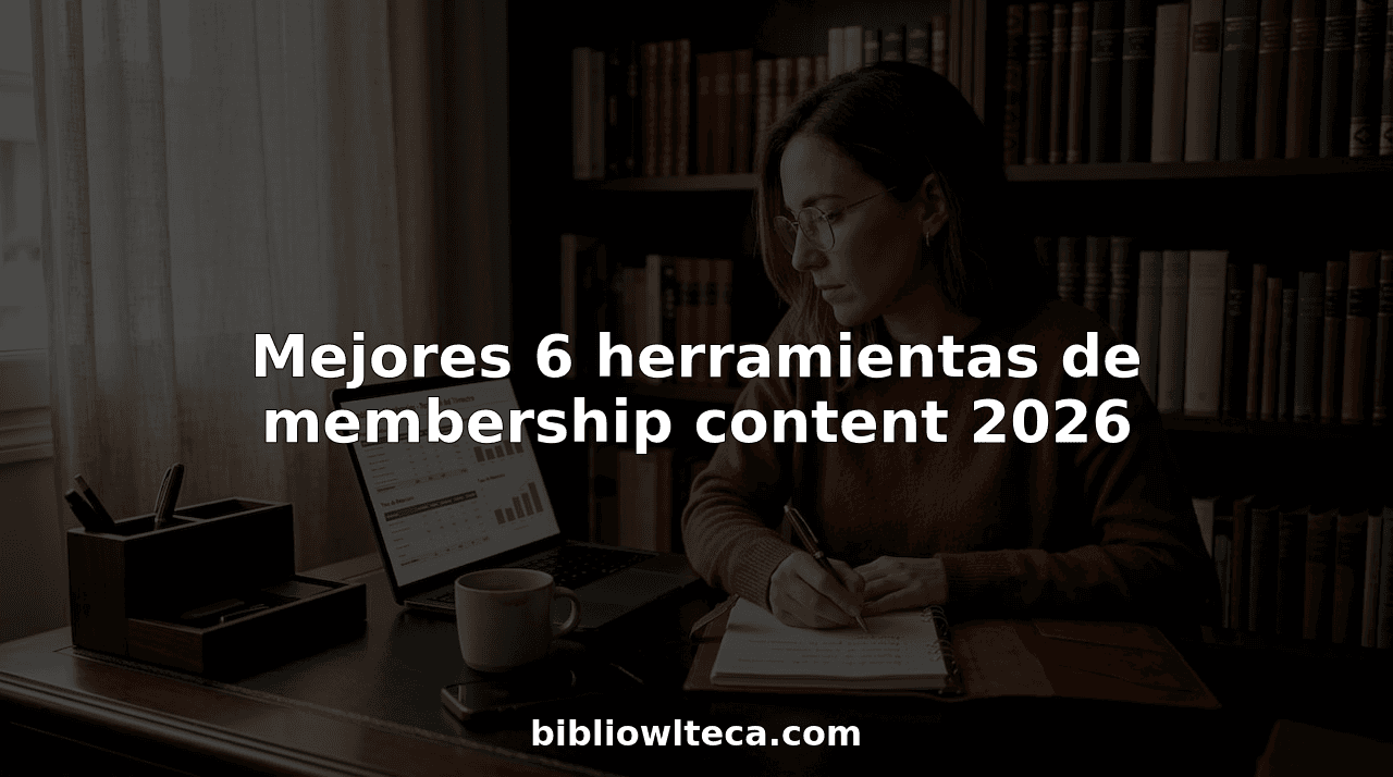 Mejores 6 herramientas de membership content 2026