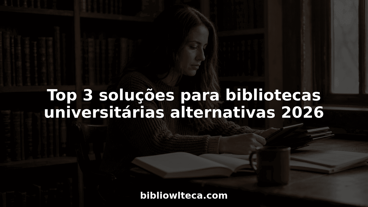 Top 3 soluções para bibliotecas universitárias alternativas 2026