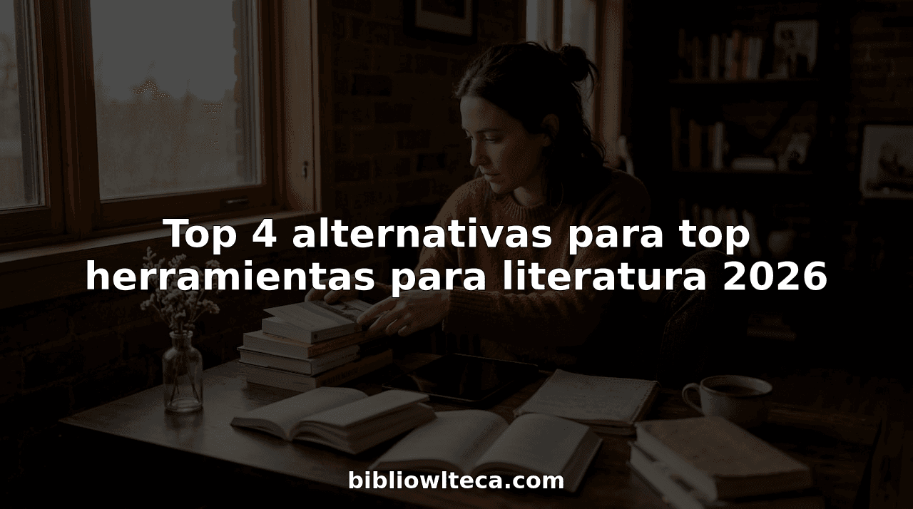 Top 4 alternativas para top herramientas para literatura 2026