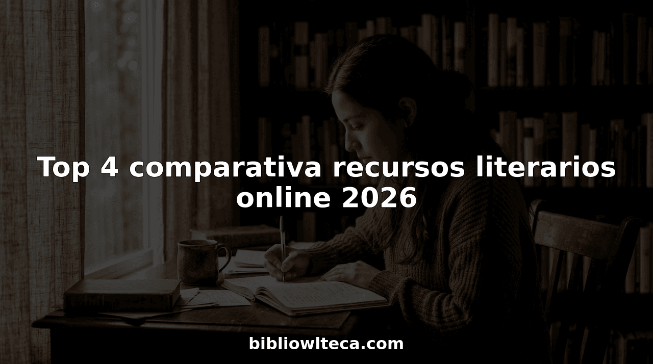 Top 4 comparativa recursos literarios online 2026