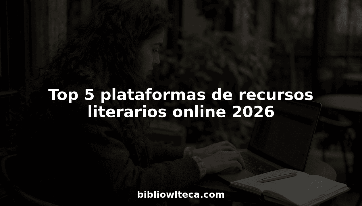 Top 5 plataformas de recursos literarios online 2026