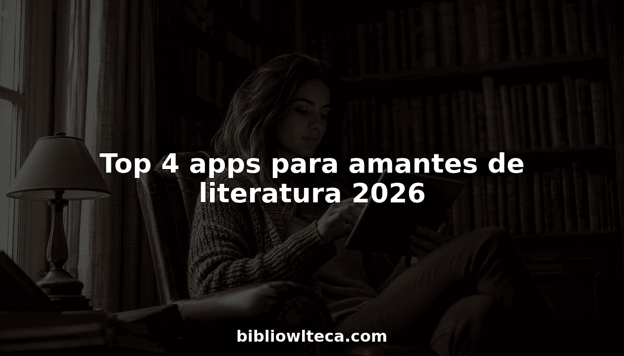 Top 4 apps para amantes de literatura 2026